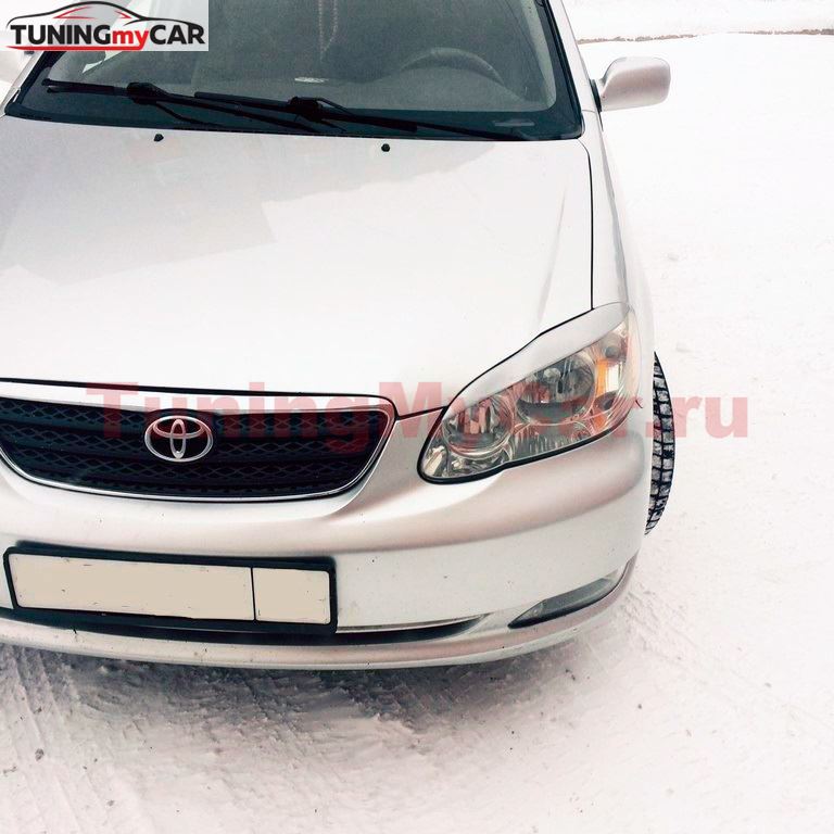 Реснички на фары TOYOTA COROLLA 2002-2007 E130 рестайлинг USA