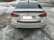 Накладка на задний бампер для Hyundai Solaris седан 2017-