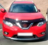 Накладки на передние фары (реснички) Nissan X-trail 2013-2019 (Т32) дорестайлинг