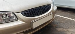 Решетка радиатора (глянец) в стиле Мерседес для Hyundai Accent 1999-2012