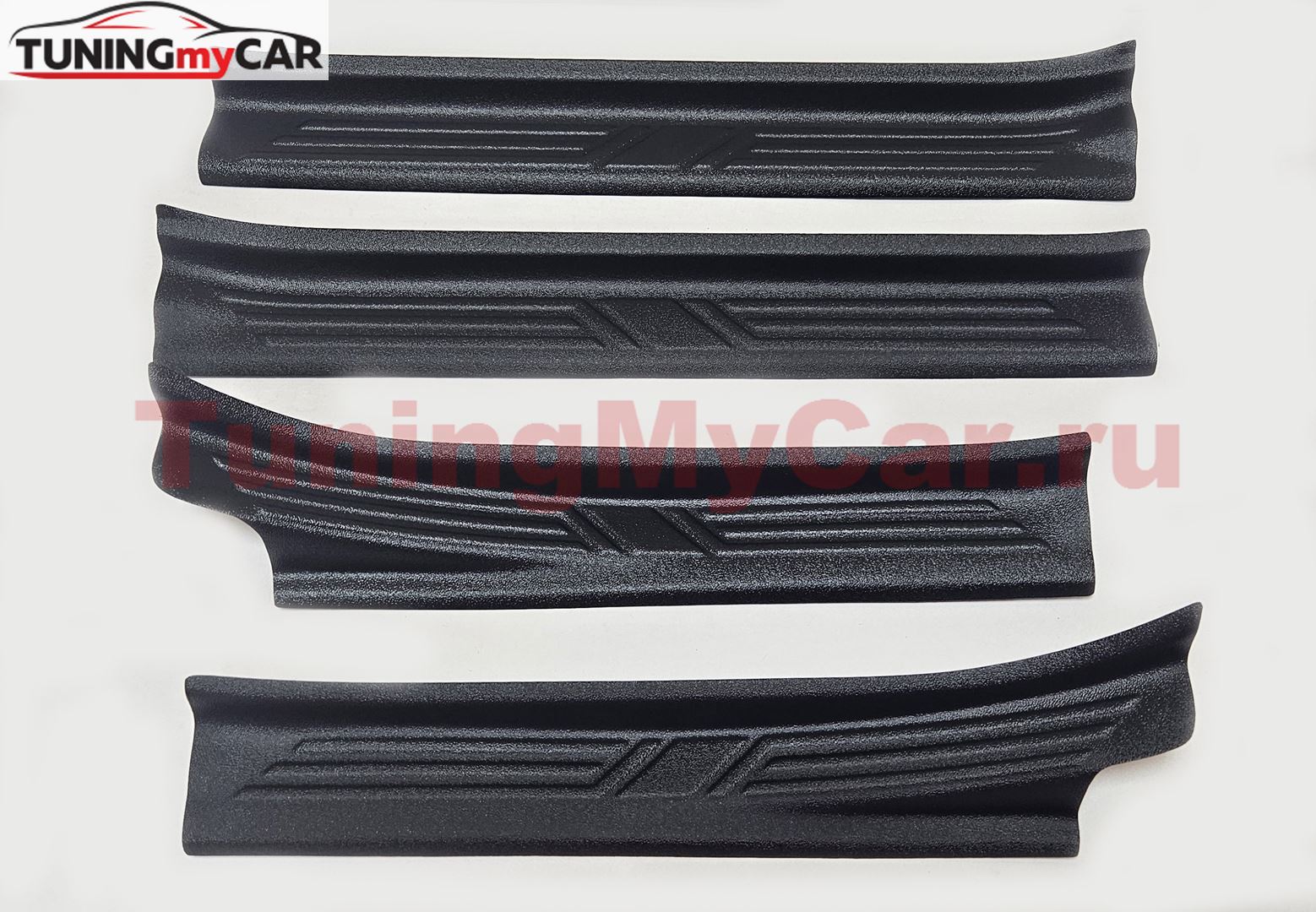 Накладки на внутренние пороги дверей Вариант 2 для Renault Duster 2010-, Nissan Terrano 2014-
