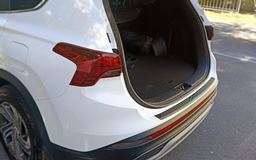Накладка на задний бампер со скотчем для Hyundai Santa Fe IV 2020-2024