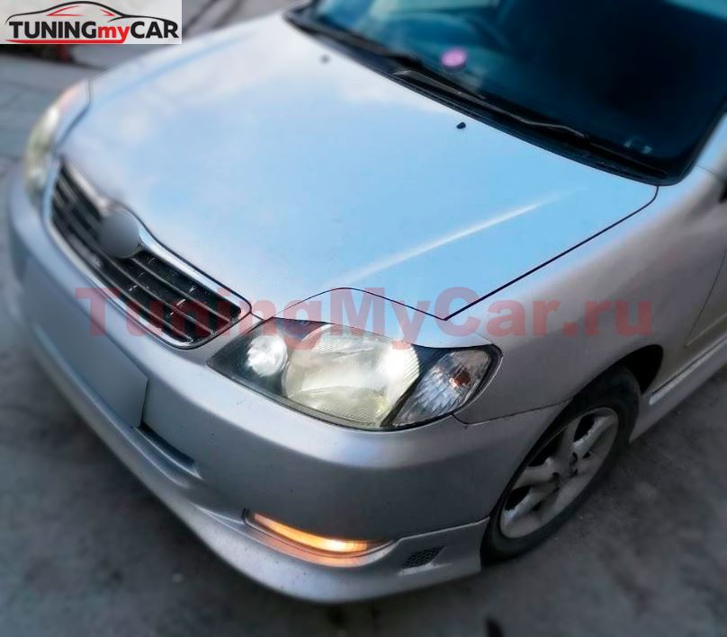 Реснички на фары для Toyota Corolla NZE 121 2000-2005 седан