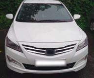 Реснички (накладки) на фары Hyundai Solaris 2014-2017 рестайл