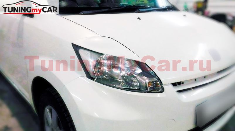 Реснички (накладки) на фары Toyota Passo KGC10 2004-2010