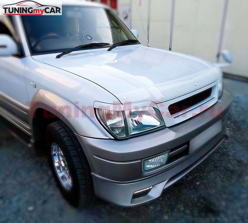 Реснички на фары для Toyota Land Cruiser Prado J90 1996-2002