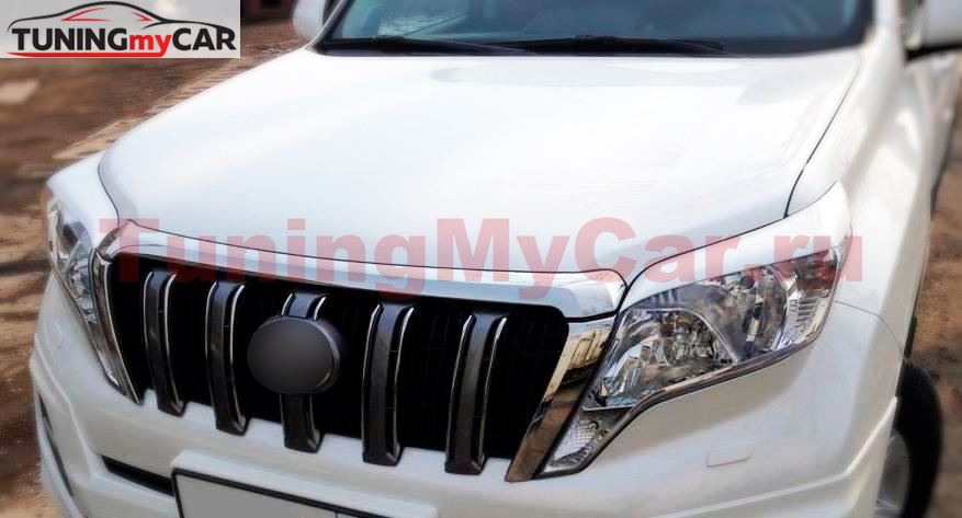 Реснички на фары TOYOTA LC PRADO 2013-2017 J150 РЕСТАЙЛИНГ