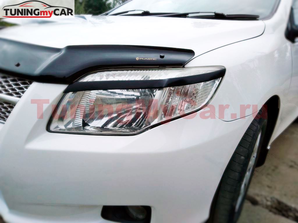 Реснички на фары для Toyota Corolla Axio, Fielder NZE141 средние 2006-2008
