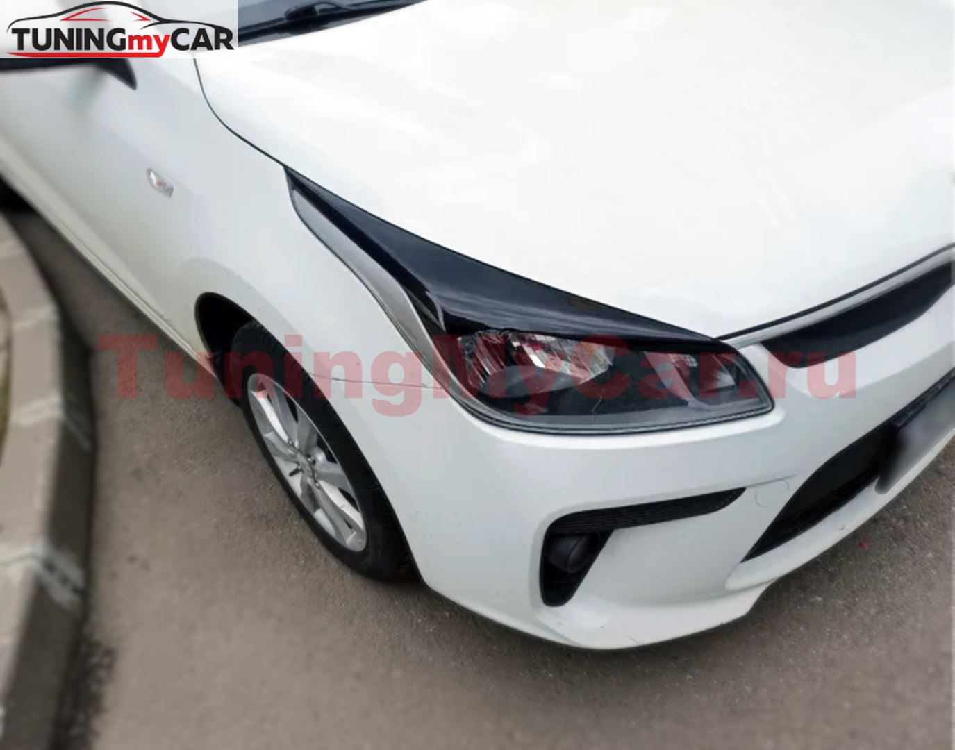 Реснички на фары для Kia Rio 4 2017-2020