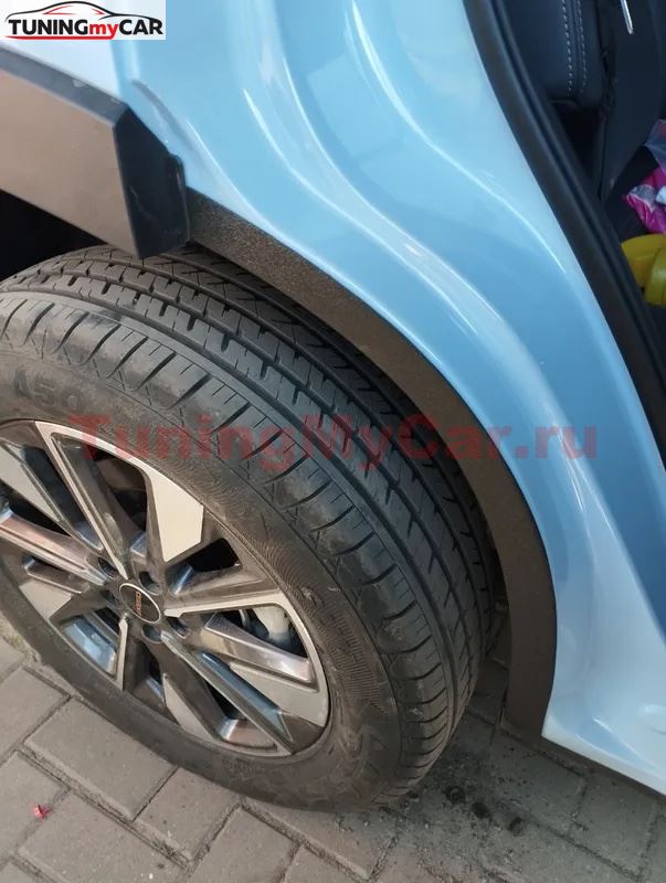 Защита задней арки со скотчем для Exeed LX 2019-