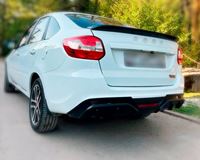 Диффузор заднего бампера для Лада Гранта (Granta FL) 2191 лифтбек шагрень 2013+