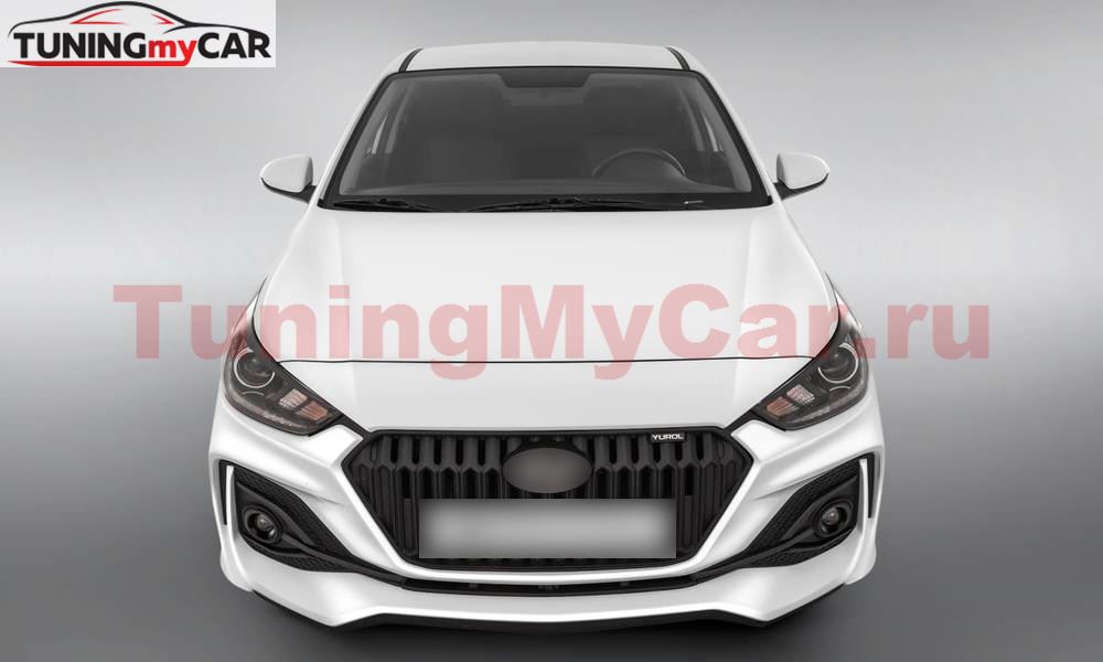 Бампер передний QUANT для Hyundai Solaris 2 2017-2020