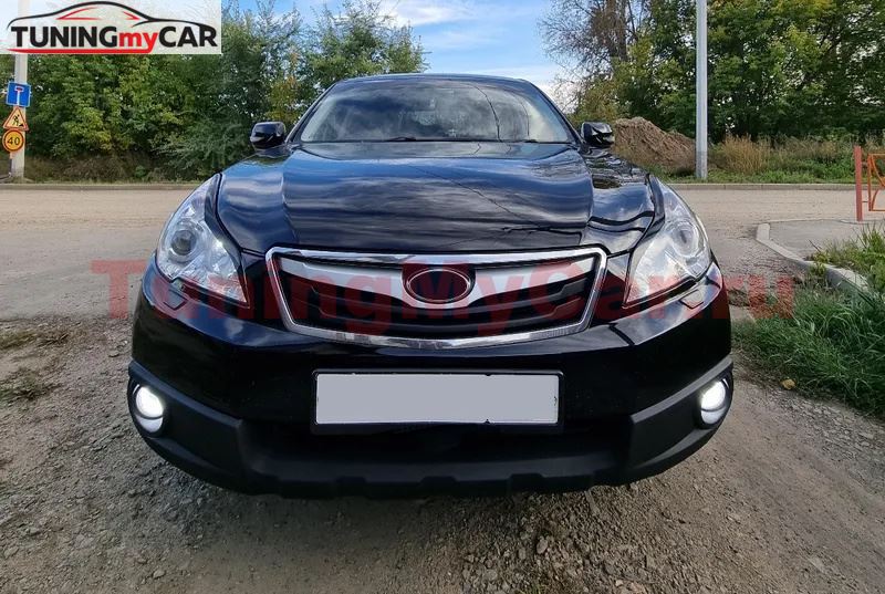 Накладки на передние фары (реснички) для Subaru Legacy 2009-2012