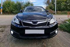 Накладки на передние фары (реснички) для Subaru Legacy 2009-2012