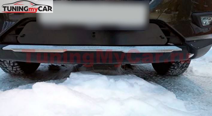 Зимняя заглушка решётки переднего бампера (БЕЗ ПАРКТРОНИКОВ) Nissan X-trail 2015-2016 (Т32)