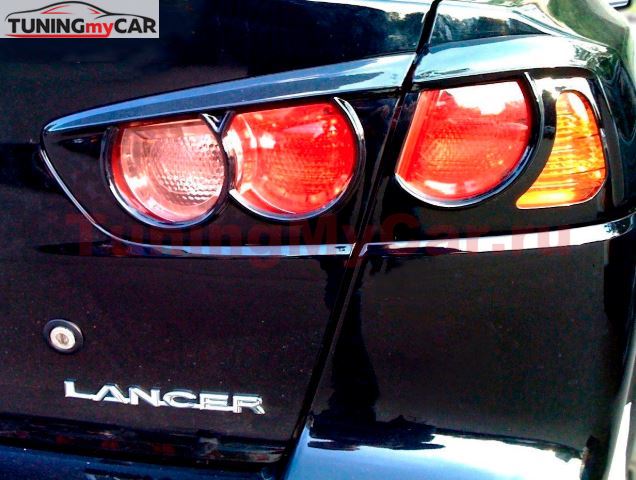 Накладки на задние фонари Mitsubishi Lancer 10 (седан) 2007-2017