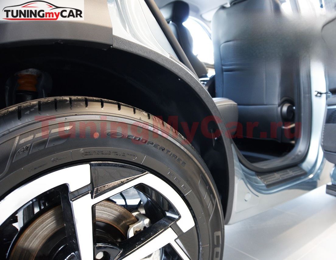 Защита задней арки (кромки) без скотча для Jaecoo J7 2023-