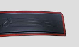 Накладка на задний бампер со скотчем для Volkswagen Polo VI 2020-2022