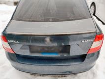 Лип спойлер для Skoda Rapid 2012-2017