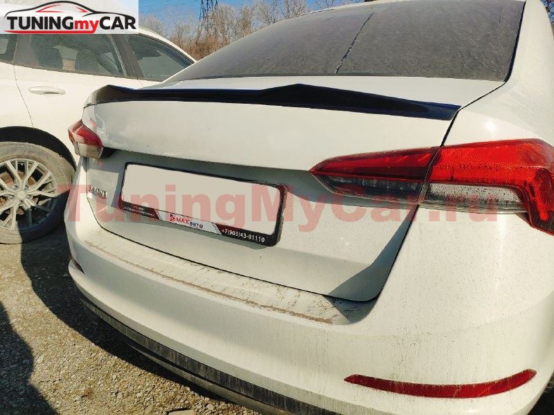 Лип спойлер для Skoda Rapid 2012-2023 M4-Style
