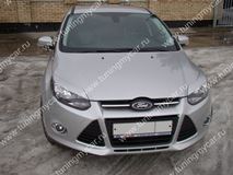 Реснички на фары для Ford Focus 3 2011-2015 var№1 широкие
