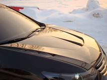 Капот пластиковый "Agressive Sport" для Honda Accord VIII 2008-2012/Acura TSX (CU2) Var №2 (с прорезанным центральным воздуховодом)