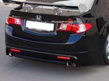 Юбка заднего бампера "MUGEN Style" для Honda Accord VIII 2008-2012  / Acura TSX (CU2) 