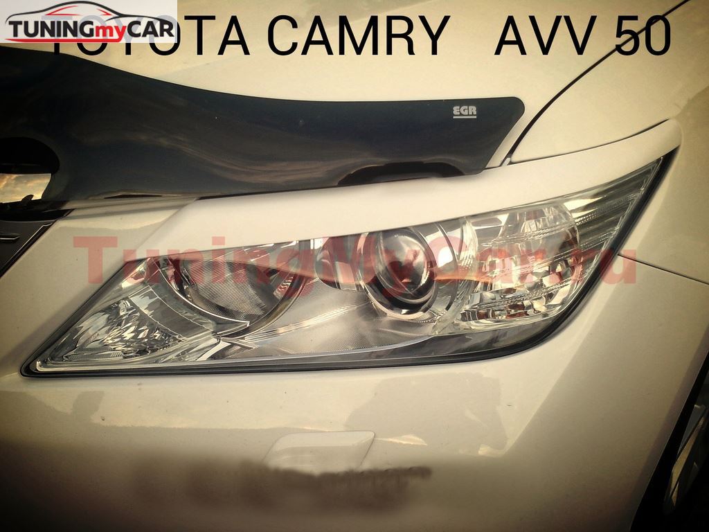 Реснички на фары для Toyota Camry AVV50 2011-2014