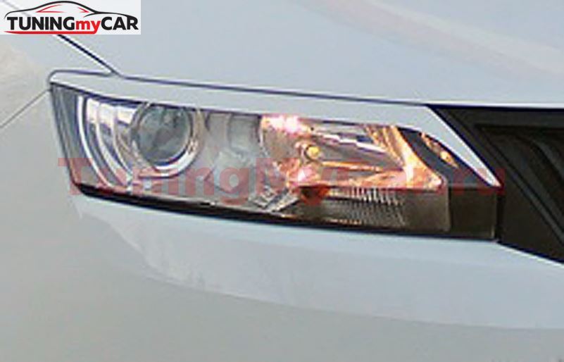 Реснички на фары для Skoda Rapid var №2 (фигурные)
