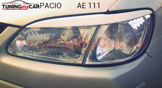 Реснички на фары для Toyota Spacio AE111 1997-2001
