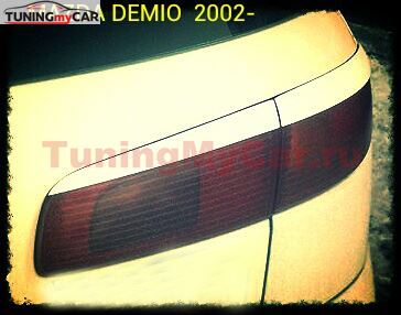 Реснички на фары для Mazda 2, Demio 2002- задние