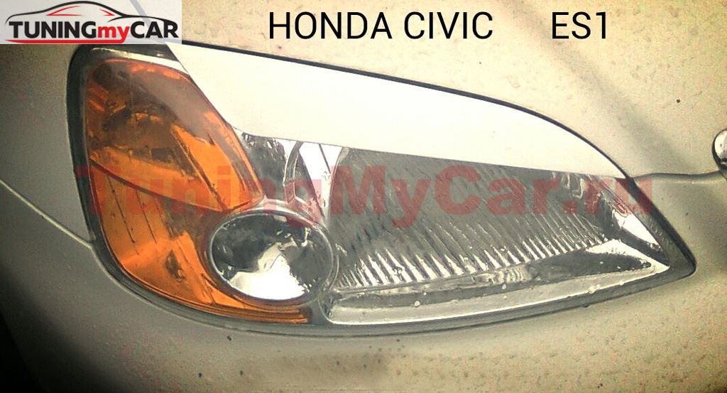 Реснички на фары для Honda Civic ES5 7 поколение (09.2000 - 10.2003)