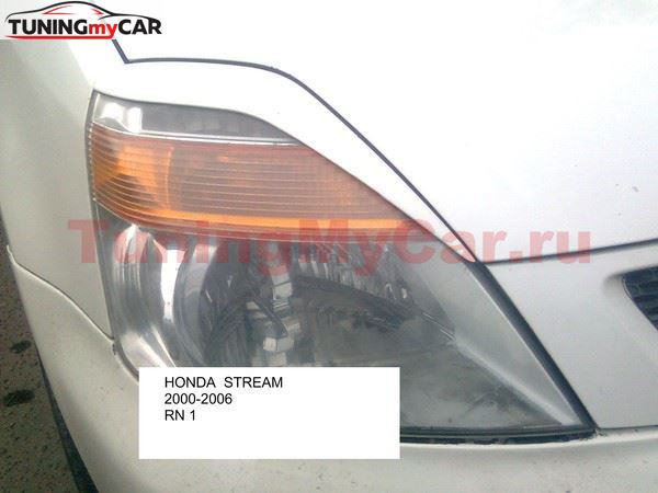 Реснички на фары для Honda Stream RN1 2000-2006