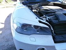 Накладки на фары (реснички) широкие для BMW X5 E70 (БМВ Х5 Е70) 2007 - 2013