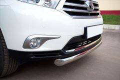 Защита переднего бампера D76 (дуга) для Toyota Highlander 2010-2013