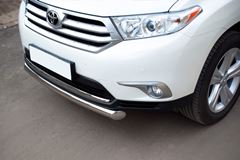 Защита переднего бампера D76 (дуга) для Toyota Highlander 2010-2013