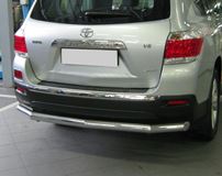 Защита заднего бампера D76(4 секции) для Toyota Highlander 2010-2013