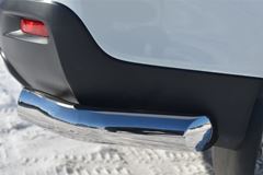 Защита заднего бампера уголки D76 для Toyota Highlander 2010-2013