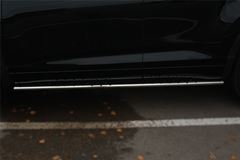 Пороги труба 75х42 овал с проступью для Toyota Highlander 2014-