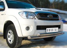 Защита переднего бампера D63/63 (дуга) для Toyota Hilux 2009-2014