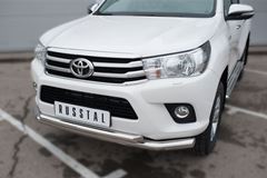 Защита переднего бампера D76 (секции) D63 (дуга) для Toyota Hilux 2015-