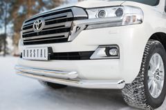 Защита переднего бампера D76 (секции) D63 (дуга) (кроме EXECUTIVE) для Toyota Land Cruiser 200 2015-