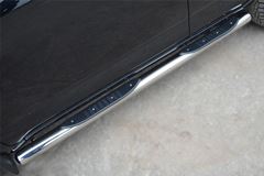 Пороги труба D76 с накладками (вариант 3) для Toyota Rav4 2010-2012