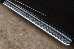 Пороги труба D42 с листом для Toyota Venza 2013-