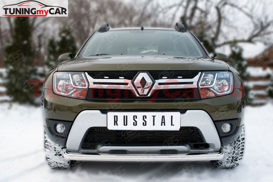 Защита переднего бампера D63 (дуга) для Renault Duster 2015-