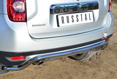 Защита заднего бампера D42 волна для Renault Duster 4x4 2011-