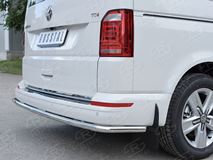 Защита заднего бампера D42 секция для Volkswagen Caravella Transporter Т6 2016 (длинная база)