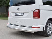 Защита заднего бампера 75х42 дуга для Volkswagen Multivan Caravella Transporter T6 2016 (короткая база)