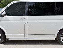 Пороги труба D63 правый (вариант 3) для Volkswagen Multivan Caravella Transporter T6 2016 (короткая база)