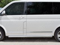 Пороги труба D63 правый (вариант 2) для Volkswagen Multivan Caravella Transporter T6 2016 (короткая база)